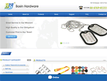 Tablet Screenshot of bosinhardware.com
